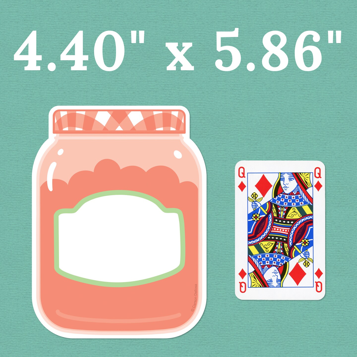 Carson Dellosa Farmers Market 36pc Colorful Jam Jar Bulletin Board Decorations, Assorted Jam Jar Cutouts for Bulletin Board, White Board, Cork Board, and Classroom Decor