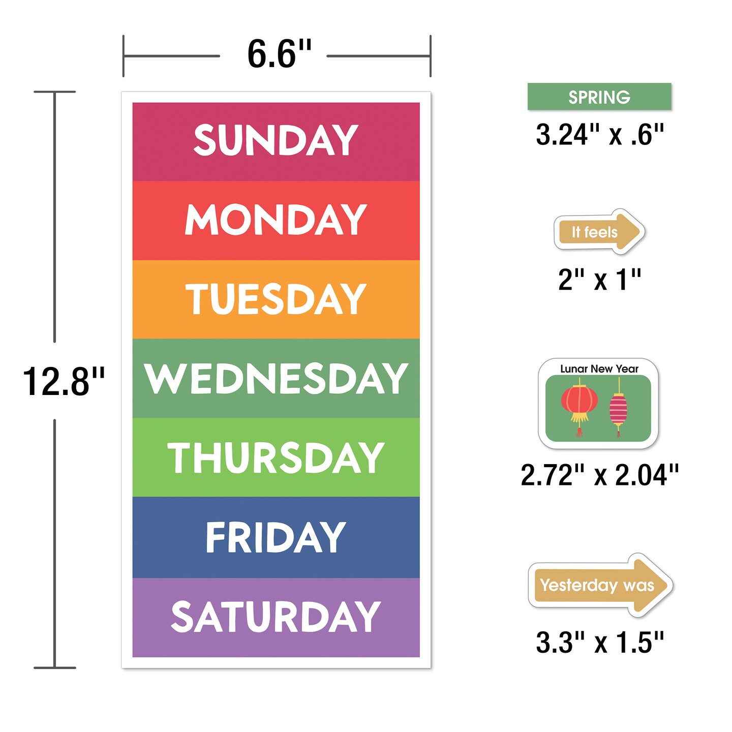 Carson Dellosa Farmers Market 139pc Bulletin Board Set with Calendar, Monthly Headers, Special Occasion Cover Ups, Weather Charts, Classroom Decor