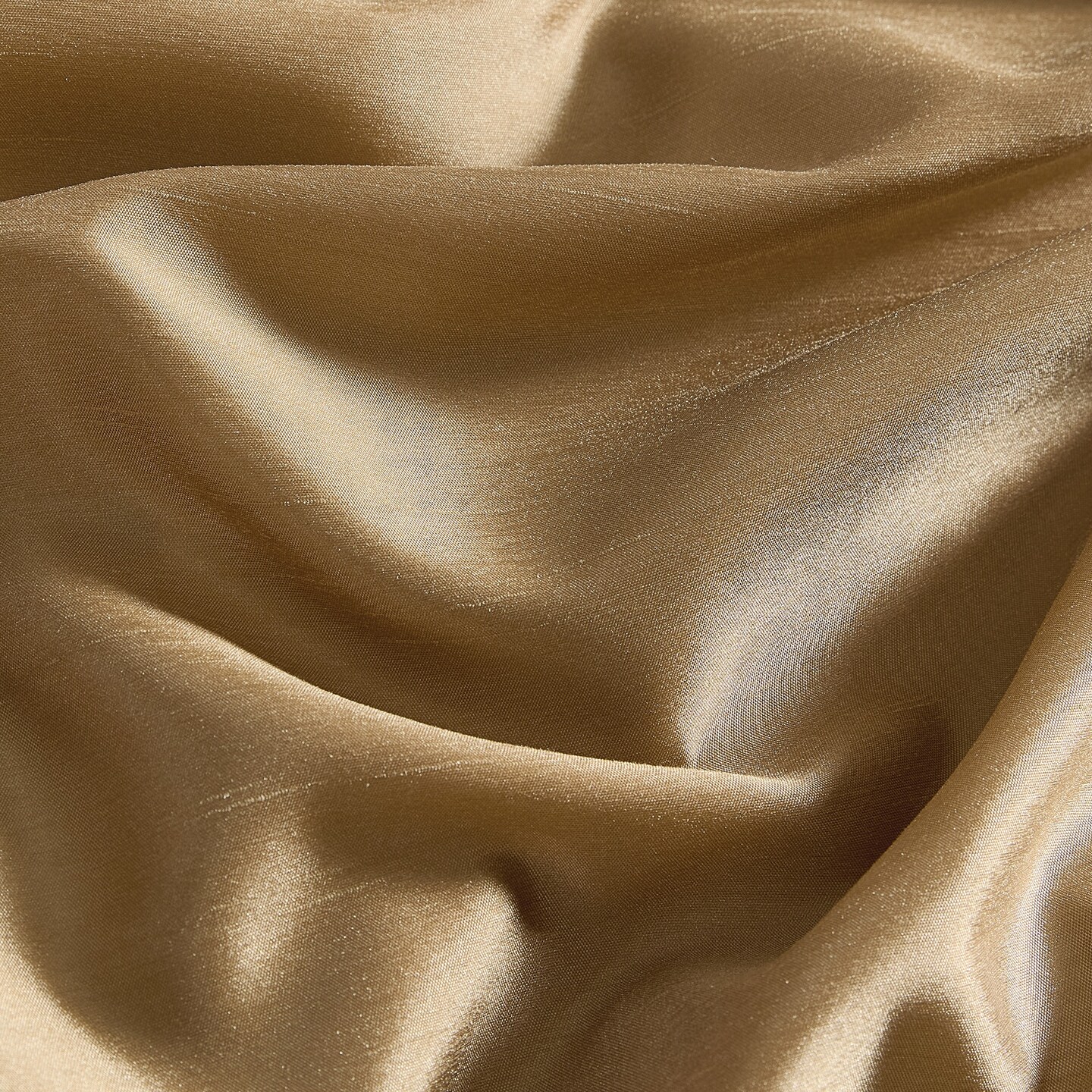 Threadmade Home Colette Faux Silk Blackout Window Curtain, Gold - 52"W x 95"L