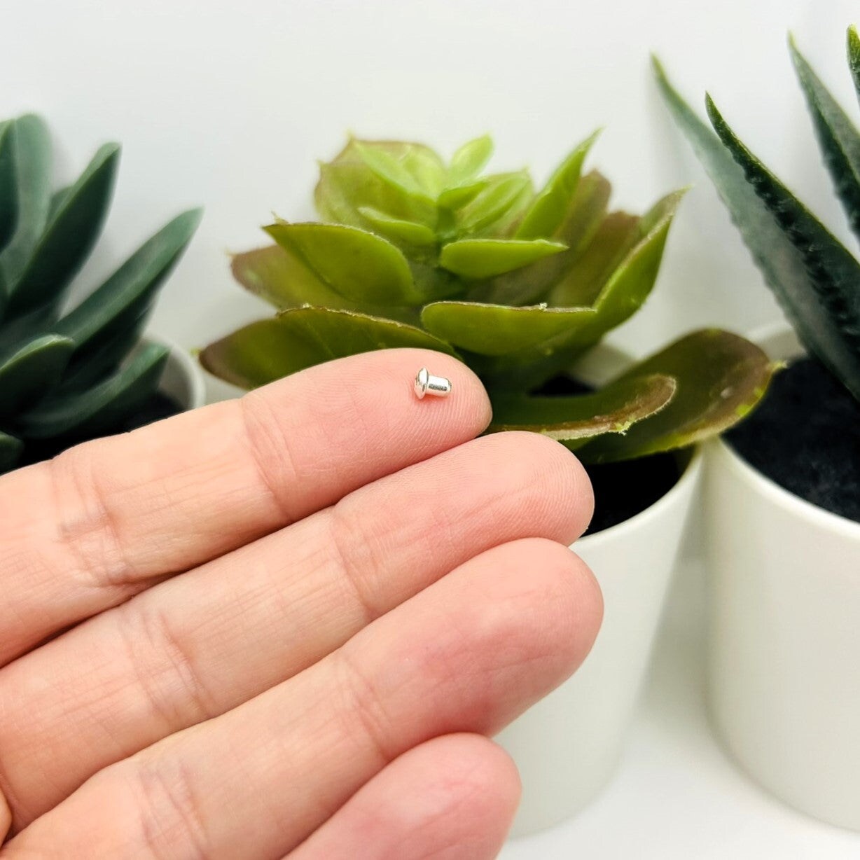 Sterling Silver Earring Backs, 3x3mm, 10 Pieces