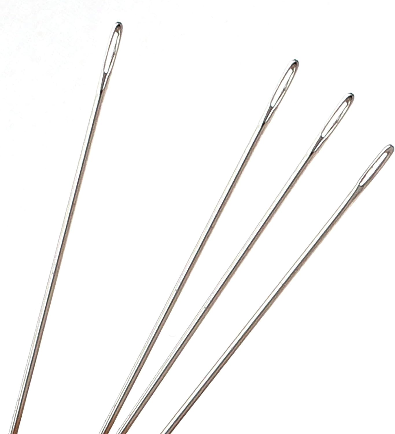 Pony Beading Needles, Size 10, Pack of 6, 4.5 Inches, Made in India, Use for Loom Weaving Beadwork, Off-Loom Stitching and Jewelry Making with Seed Beads