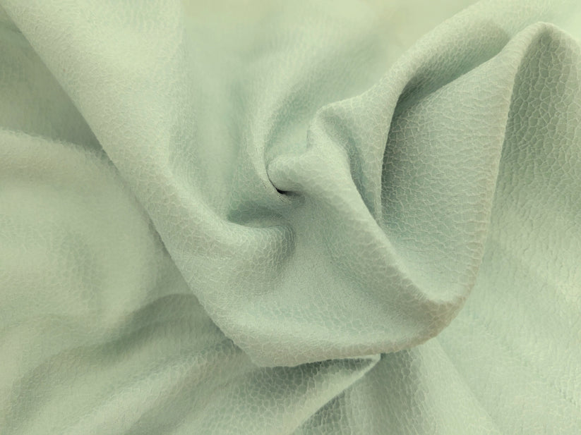 1 Yard Mint Stretchy Vegan Soft Leather Fabric Textured Stretch Multipurpose