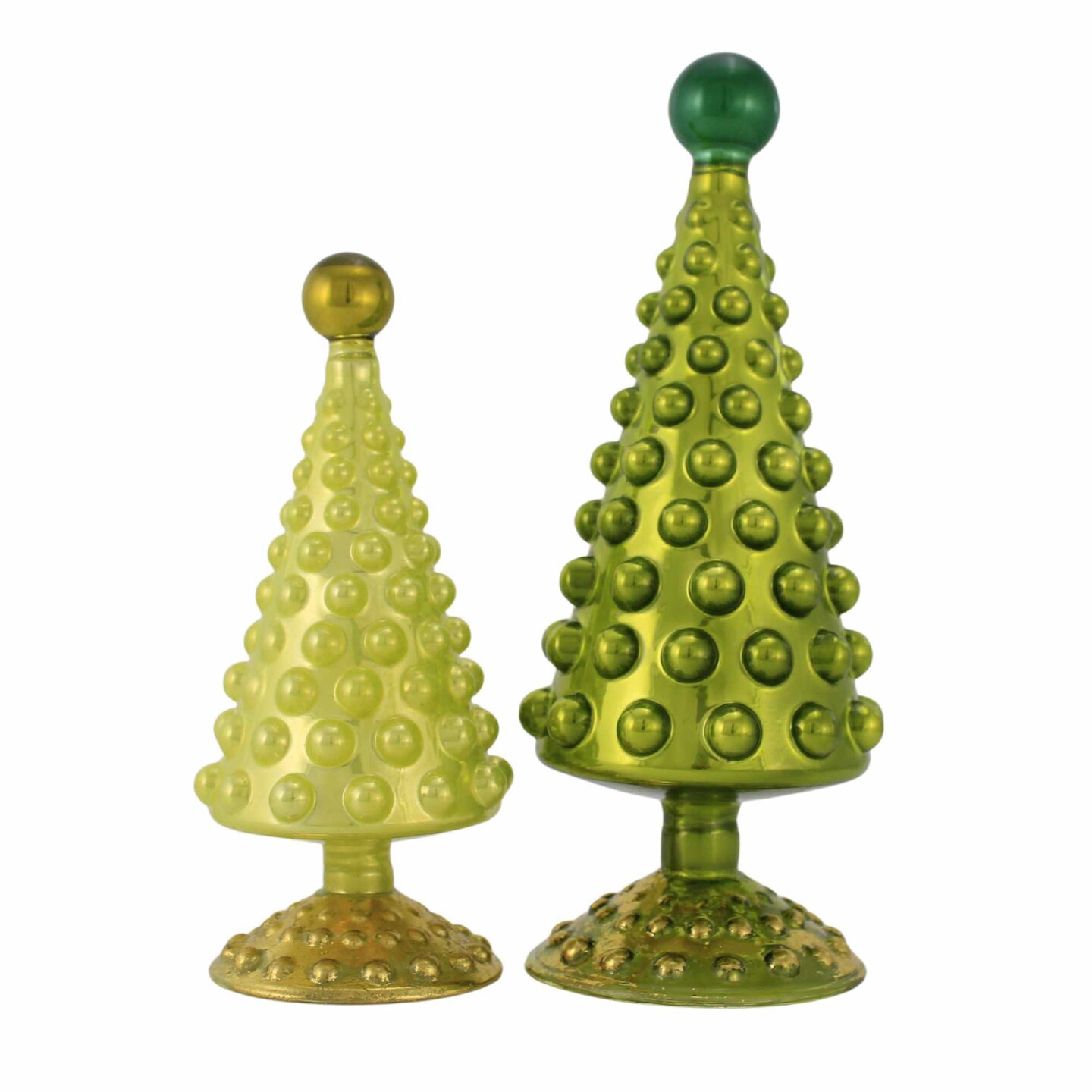 Cody Foster 8.0 Inch Mid-Century Modern Tree Chartreuse Christmas Decorative Tree Set , Christmas Decor St Patrick's Day Easter
