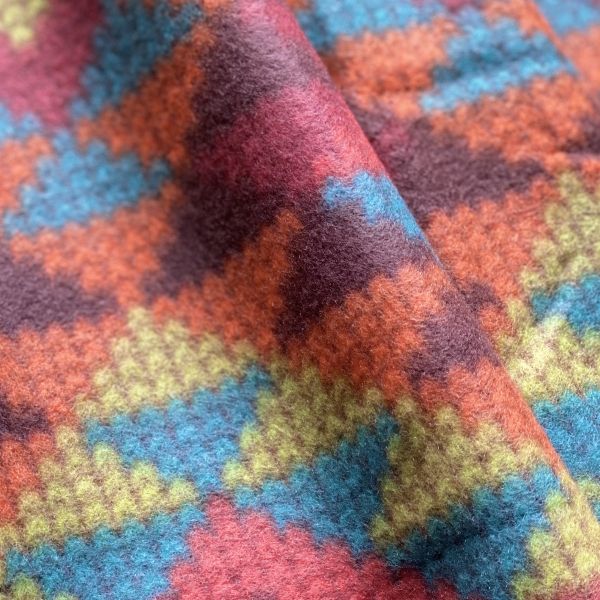 Argyle Pattern Anti-Pill Premium Fleece Fabric | By The Yard