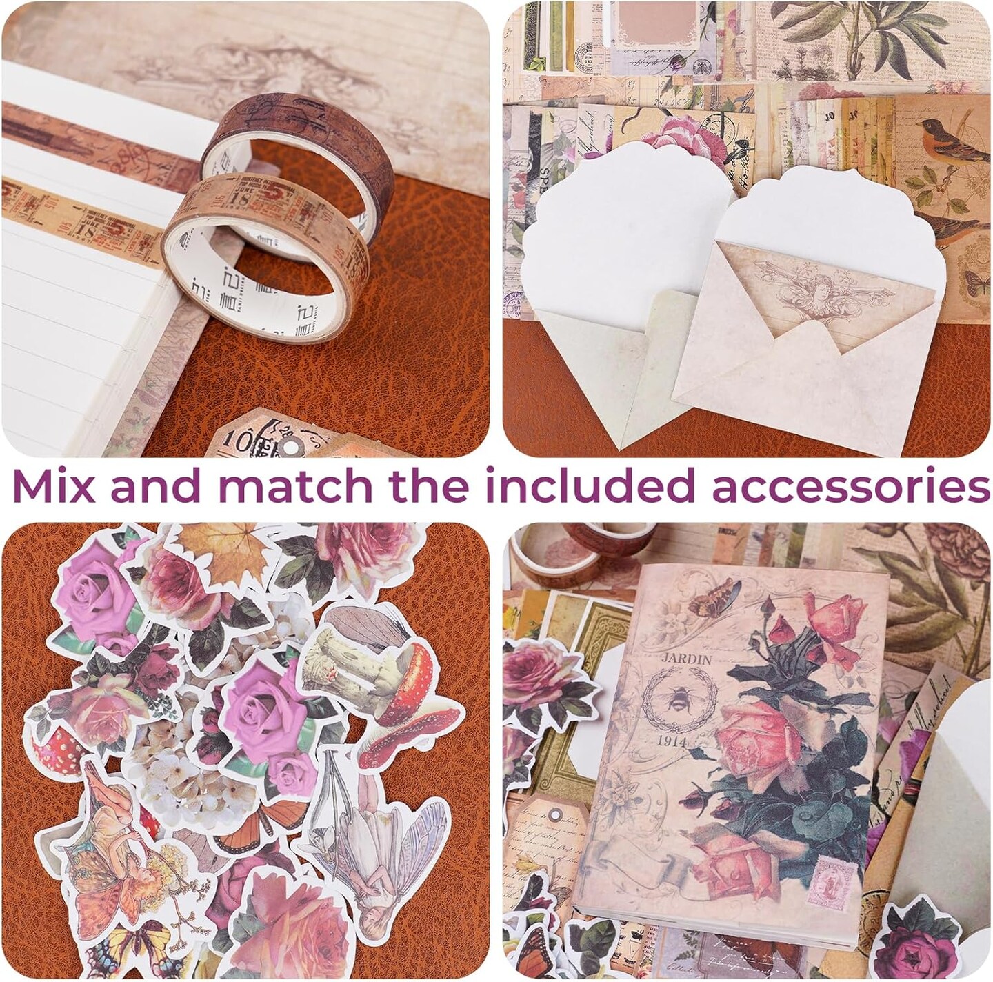 202 PCS Scrapbooking Kit - Rose Angel