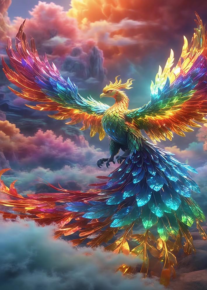 Phoenix Diamond Art Kits for Adults-HD Canvas