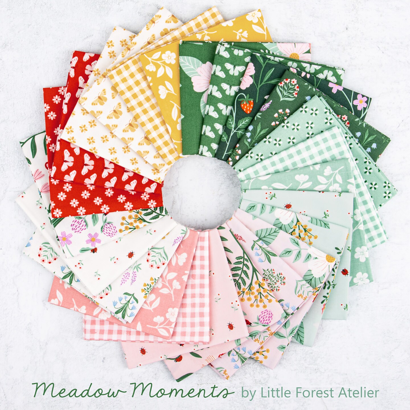 Drifting Blooms in Mint (c17232-mint) | Meadow Moments | Little Forest Atelier | Riley Blake