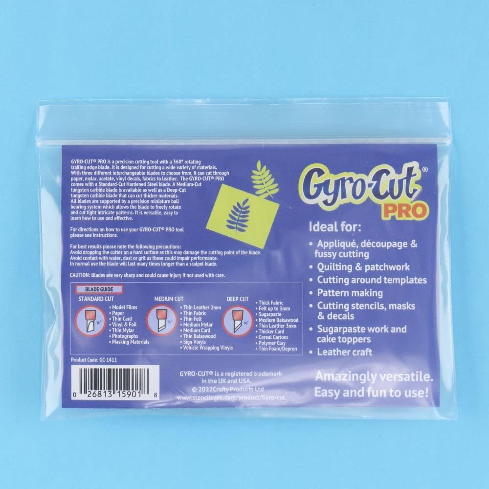 Gyro-Cut® PRO Tool | Latest Version from Crafty Brands | Can be Fitted will 3 types of Blades |