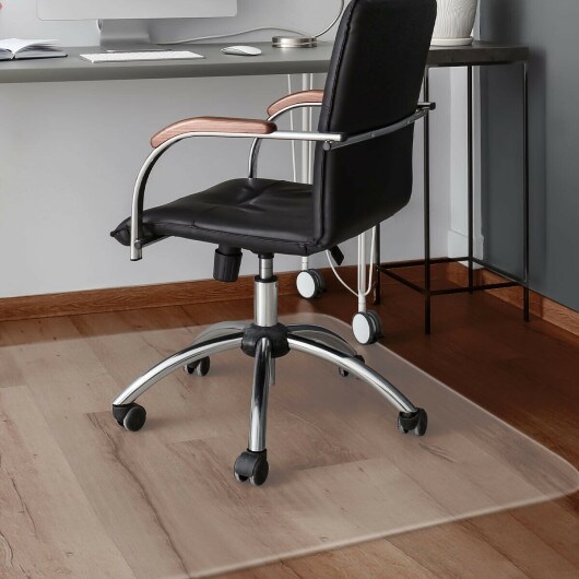 47&#x22; PVC Clear Chair Floor Mat Protect Floors from Chair Damage Wear and Tear Suitable for Hard Wood Floors