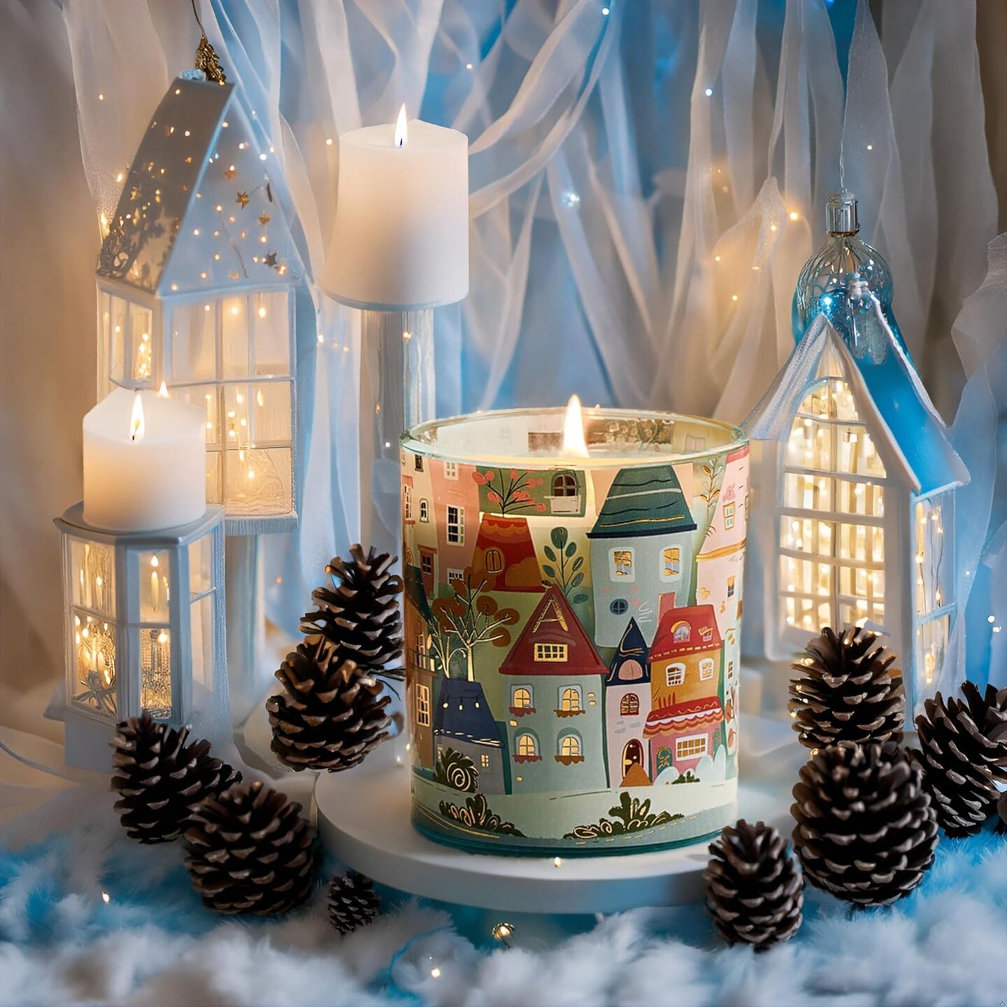 New York City Scent Soy Wax Aesthetic Candle - 10.2 oz | Natural Fragrance for Home&#x26; Book Candles | for Housewarming, Hostess Gifts&#x26;Home Deor,Thank You Gifts