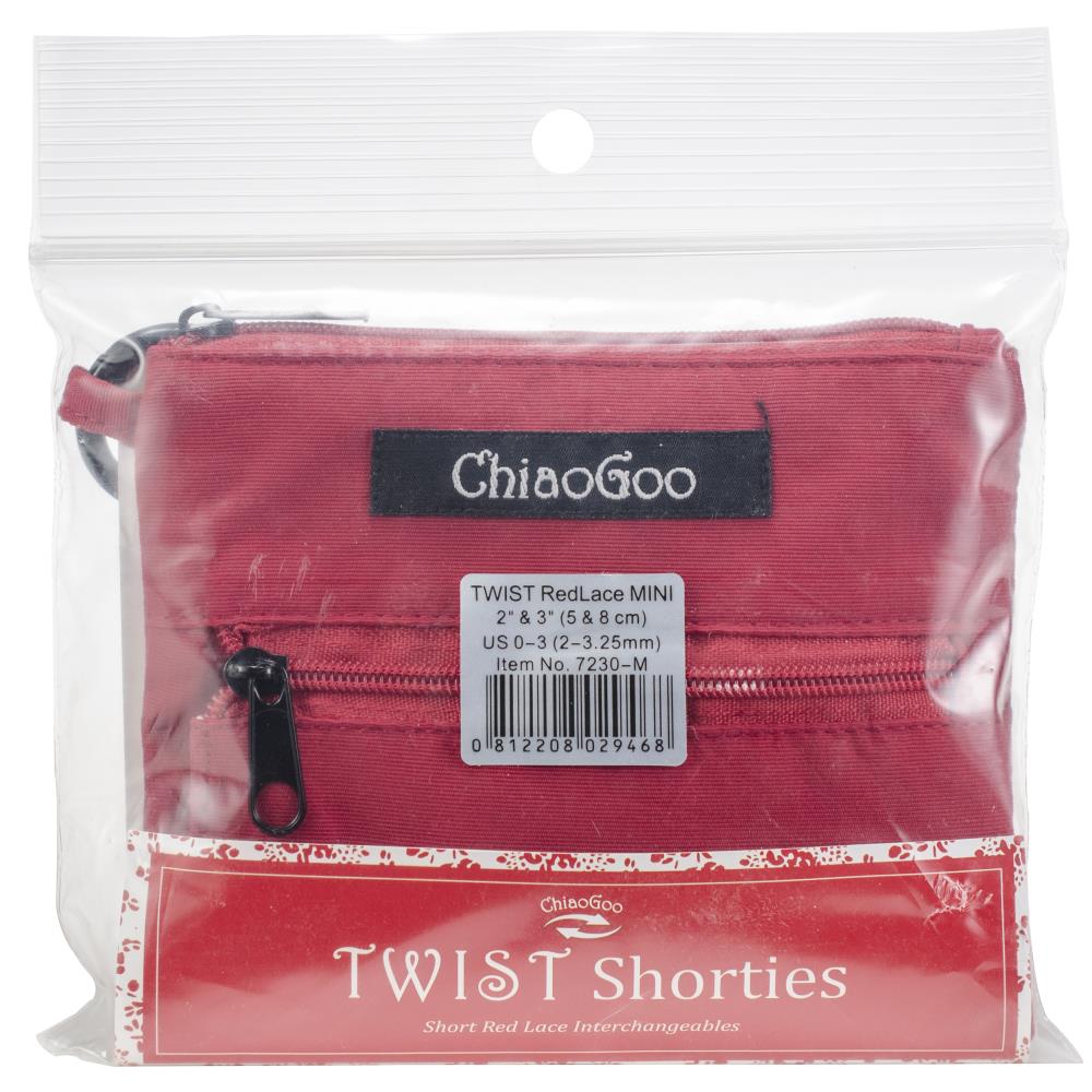 ChiaoGoo TWIST Shorties Set 2&#x22; &#x26; 3&#x22; - US 0-3 (2--3.25mm)