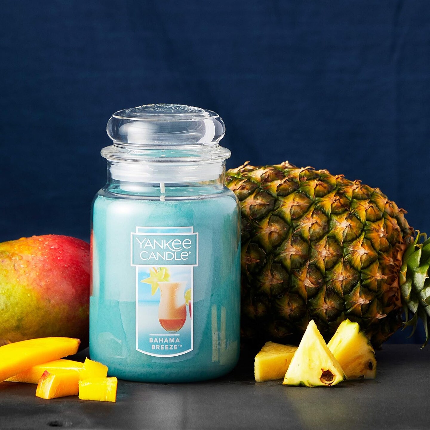Bahama Breeze Scented, Classic 22oz Large Jar Single Wick Candle, Over 110 Hours of Burn Time, Perfect for Tropical Beach-Themed Setting
