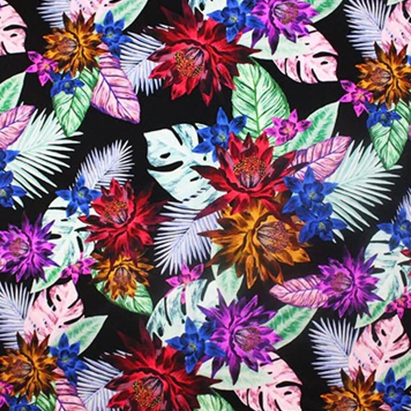 Floral Paradise Soft Printed Spandex Fabric