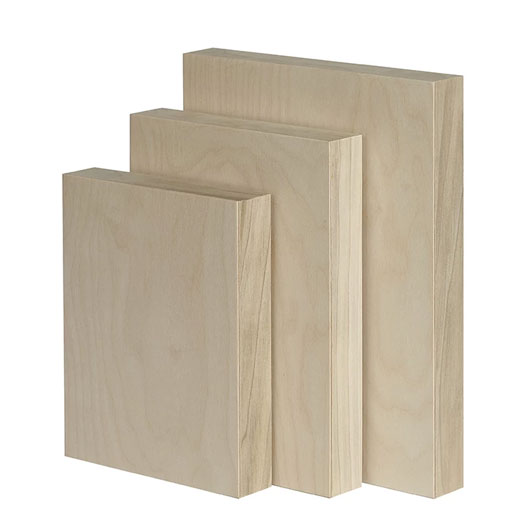Trekell Raw Baltic Birch Panel - 1 3/4&#x22; Gallery Profile Wooden Canvas for Painting