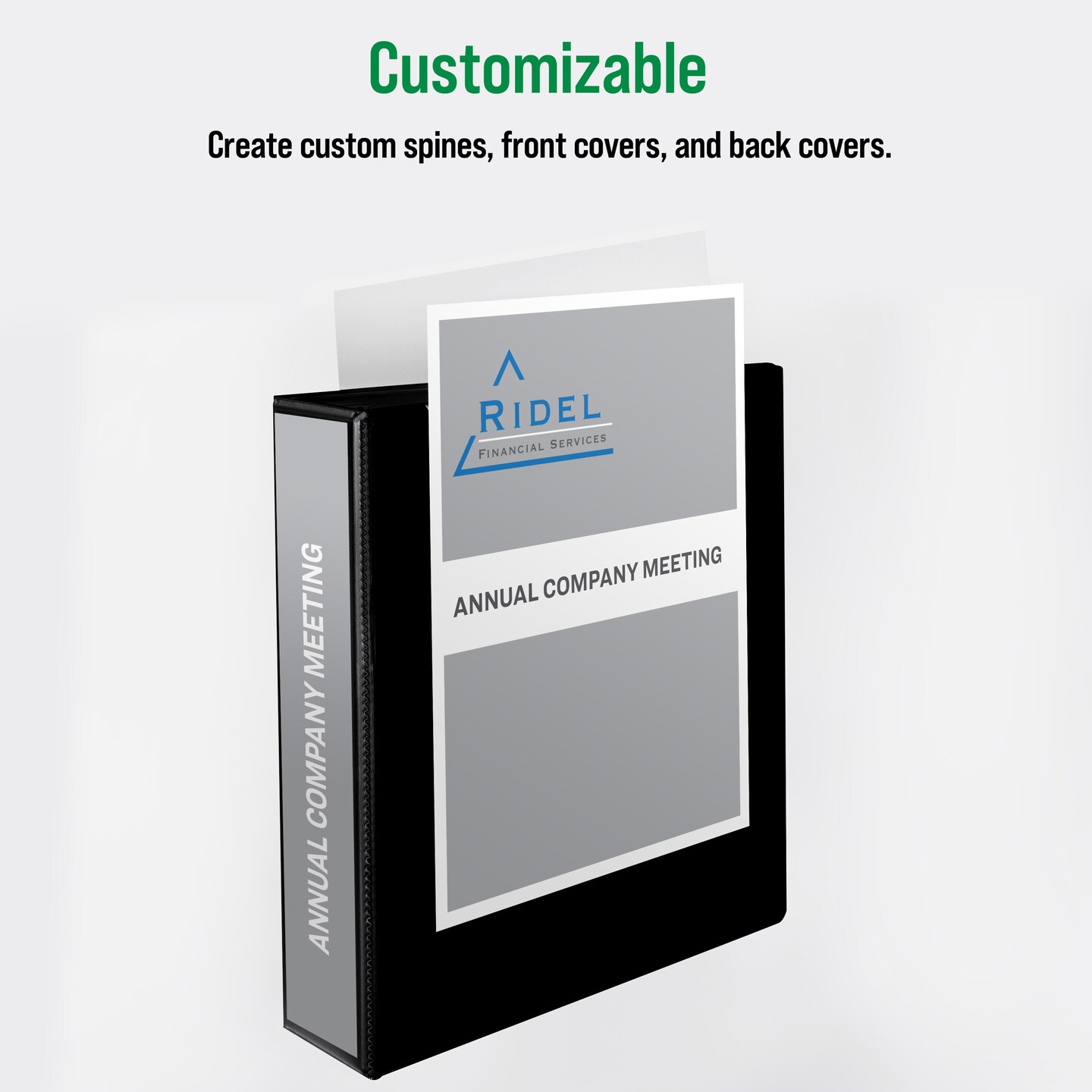 Office Essentials Economy View 3 Ring Binders, 2" Round Rings, 2.8" Spine, 375-Sheet Capacity, White Binders (12-Pack of 03428)