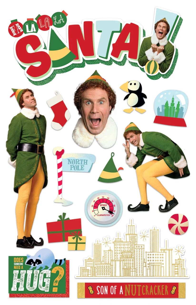 Paper House Elf Dimensional Stickers