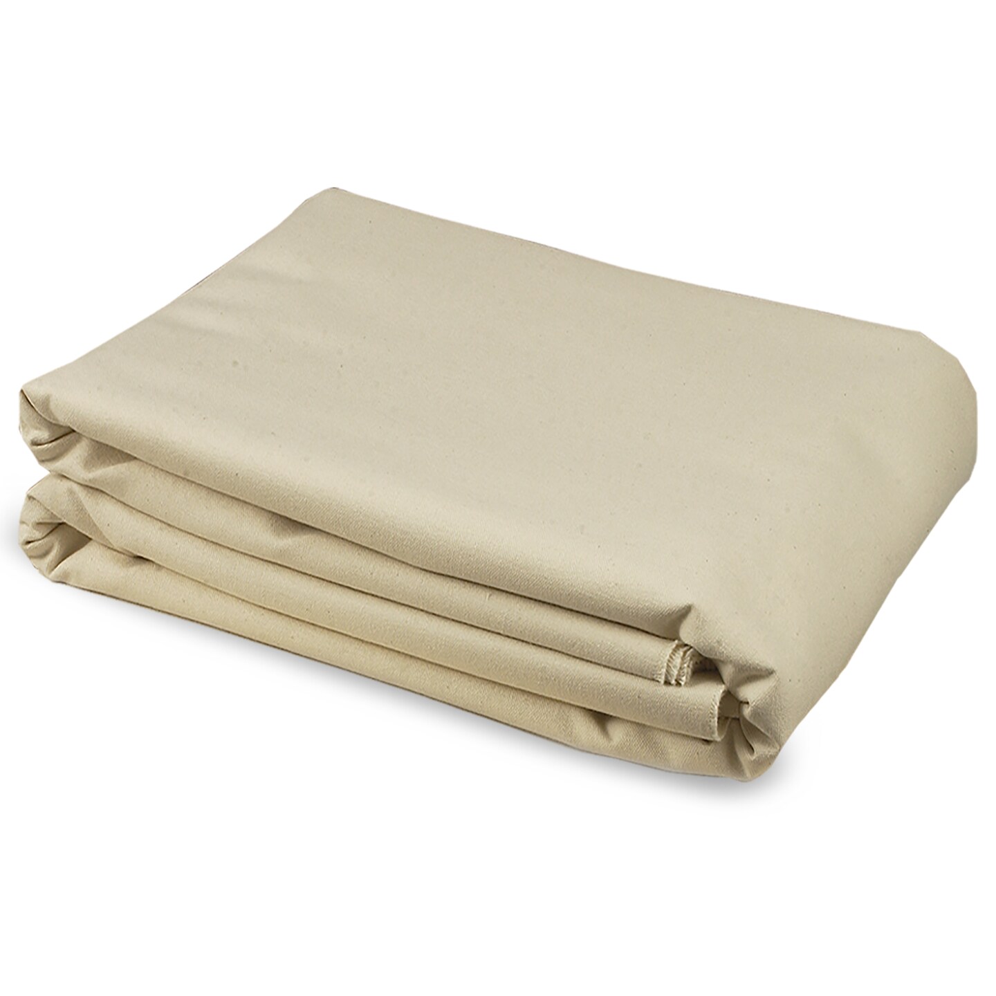 Creative Mark Unprimed Cotton Duck Deluxe Canvas - #12 12oz Folded Canvas - 72&#x22; x 6 Yards - Bulk Un-stretched Duck Canvas Fabric for Artists