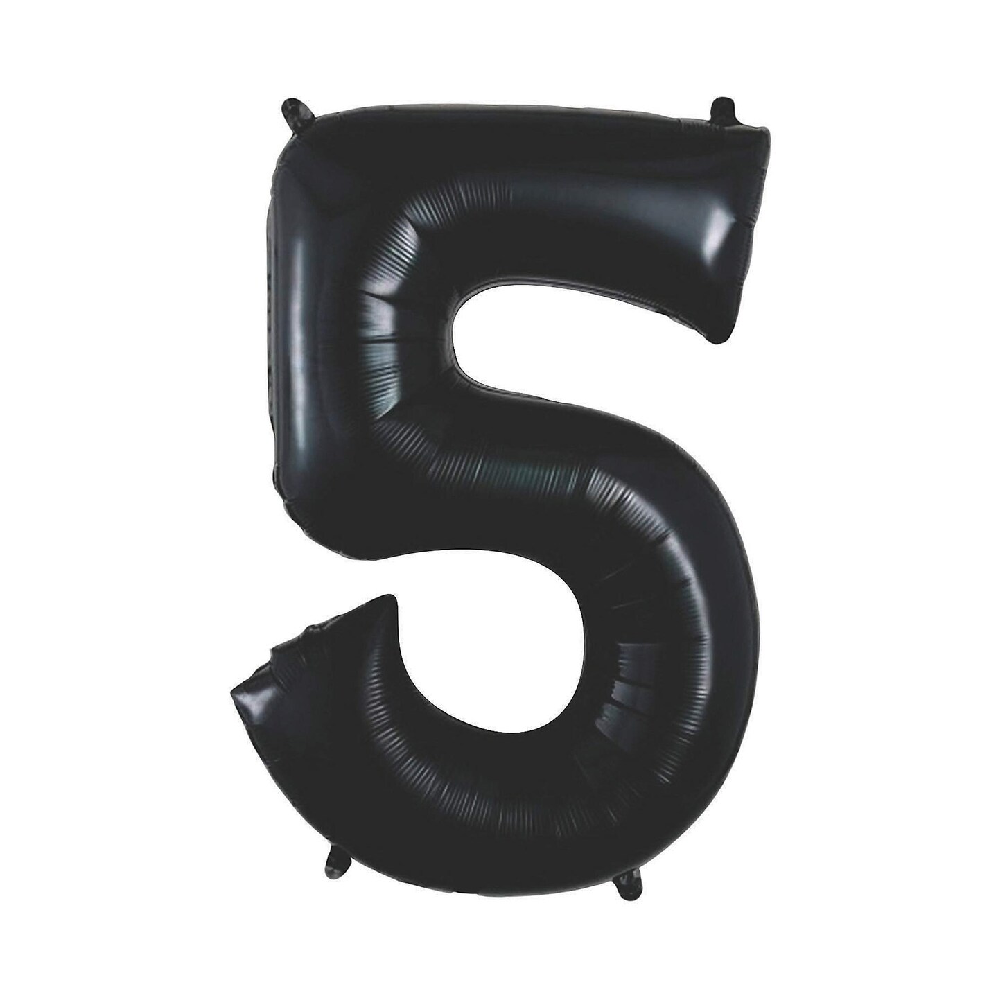 Celebrate in Style with the 34" Black Mylar Number 5 Balloon