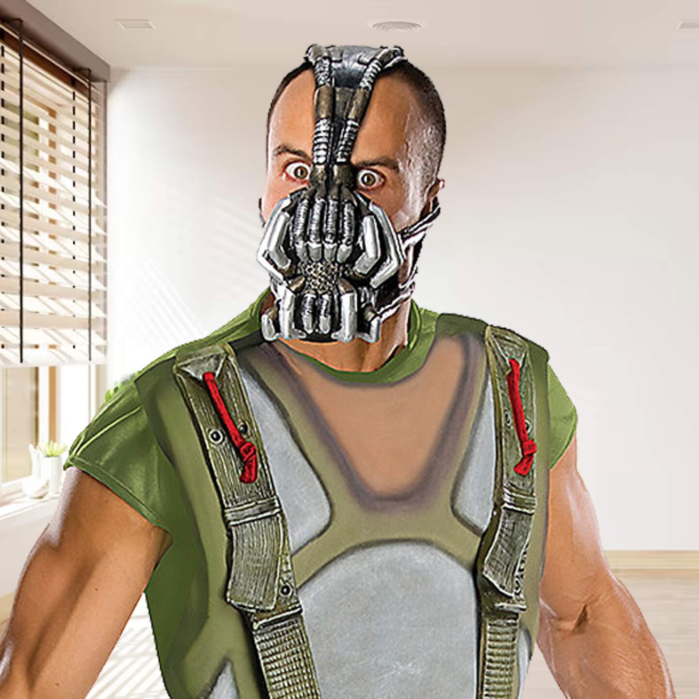 Dark Knight Rises Bane Costume Men&#x2019;s Muscle Chest, Mask, Belt