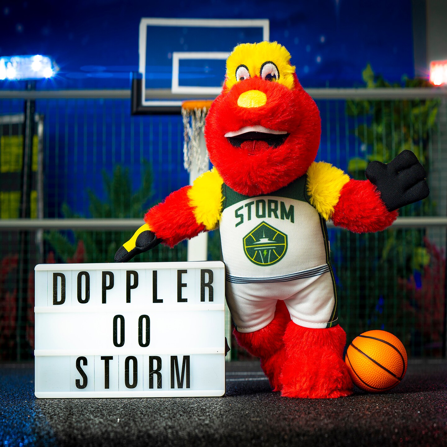 Bleacher Creatures Seattle Storm Doppler 10&#x22; Mascot Plush Figure (Heroine Jersey)