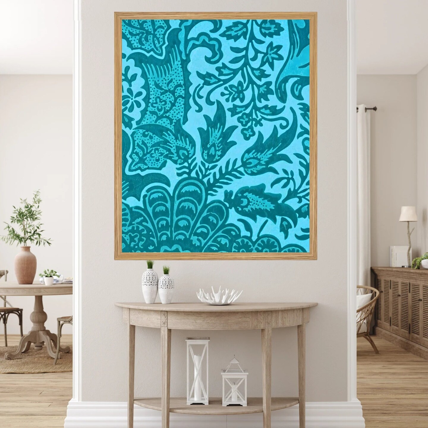Large Framed Corporate Office Decor Wall Art Canvas 40x60 Inch - William Morris