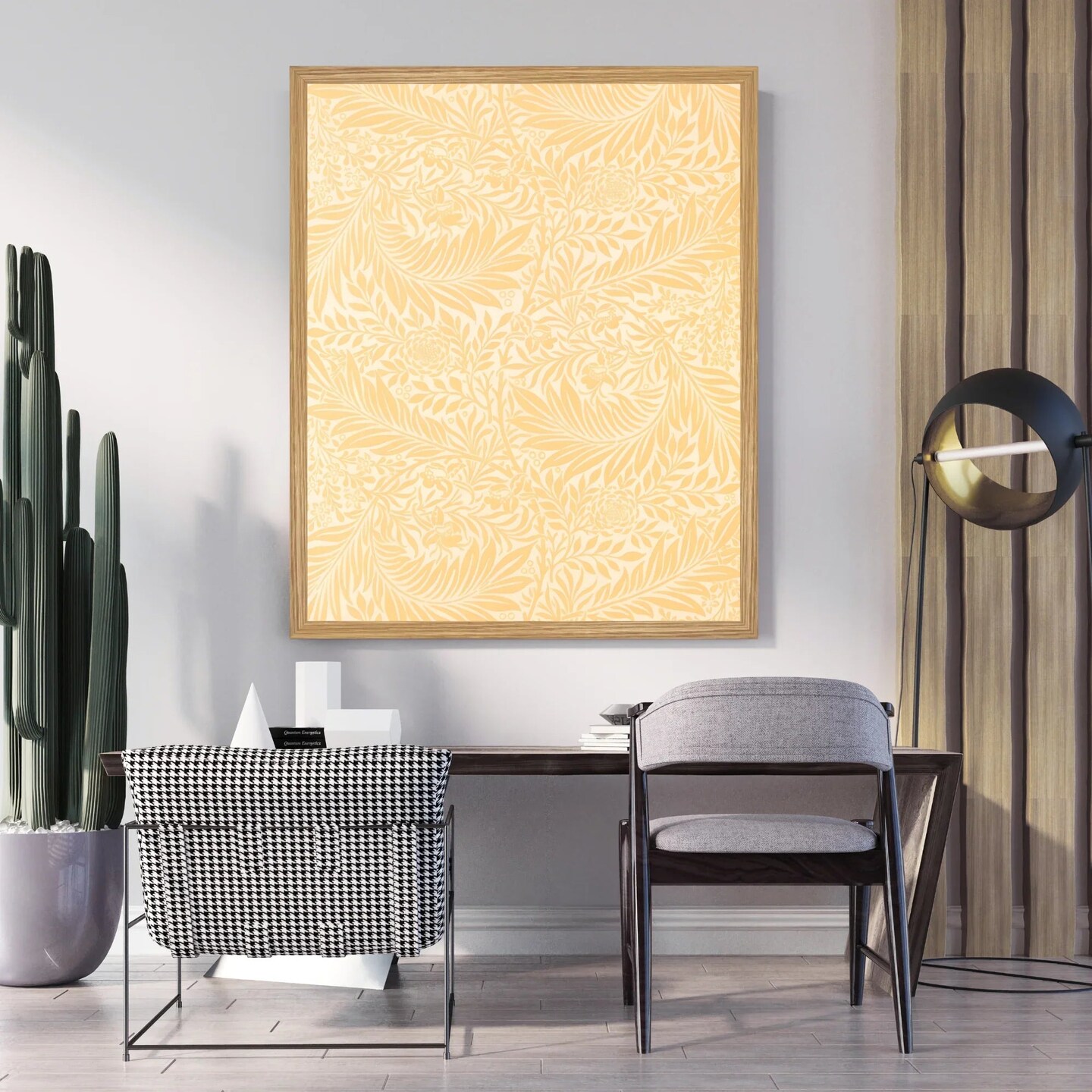 Large Framed Corporate Office Decor Wall Art Canvas 40x60 Inch - William Morris
