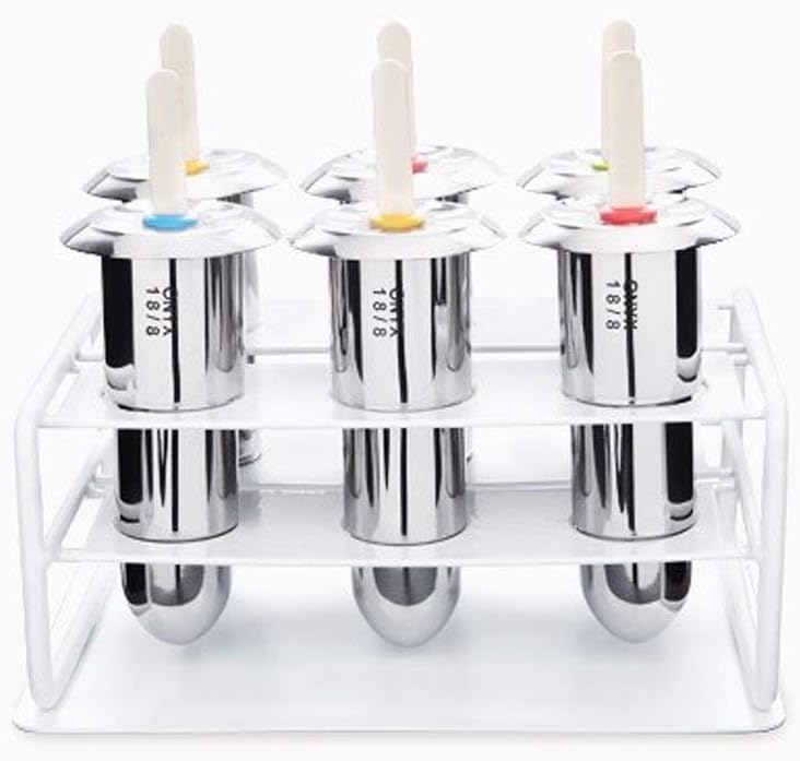 18/8 Stainless Steel Popsicle Mold, Set of 6