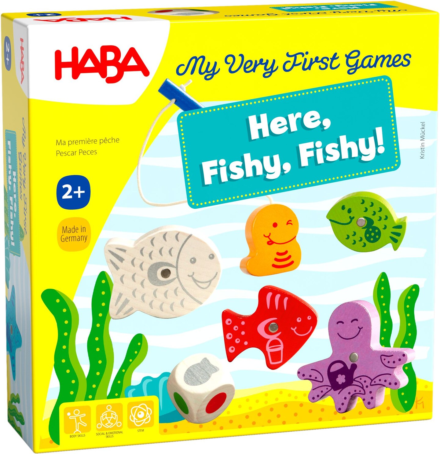 HABA My Very First Games - Here Fishy Fishy! Magnetic Fishing Game (Made in Germany)