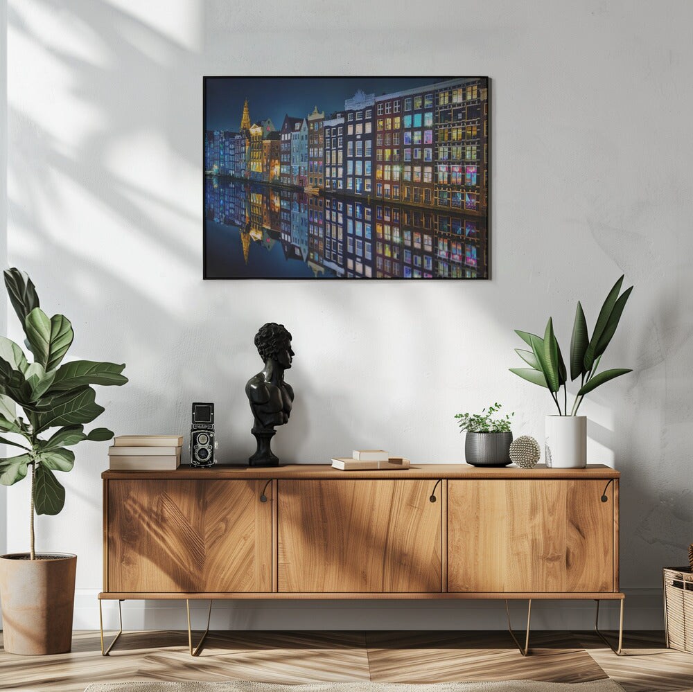 Amsterdam mirror. - Juan Pablo de Miguel 24x36 Black Framed Art | Home or Office Art