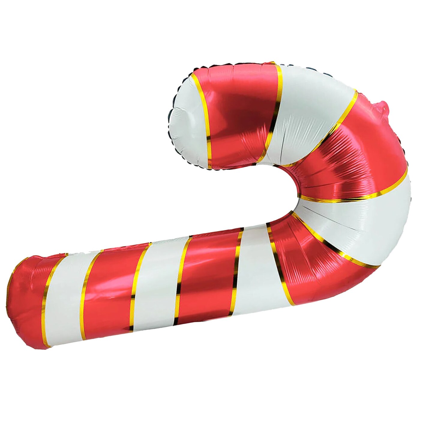 LA Balloons&#xAE; 37 Inch Candy Cane Red &#x26; White Foil Balloon