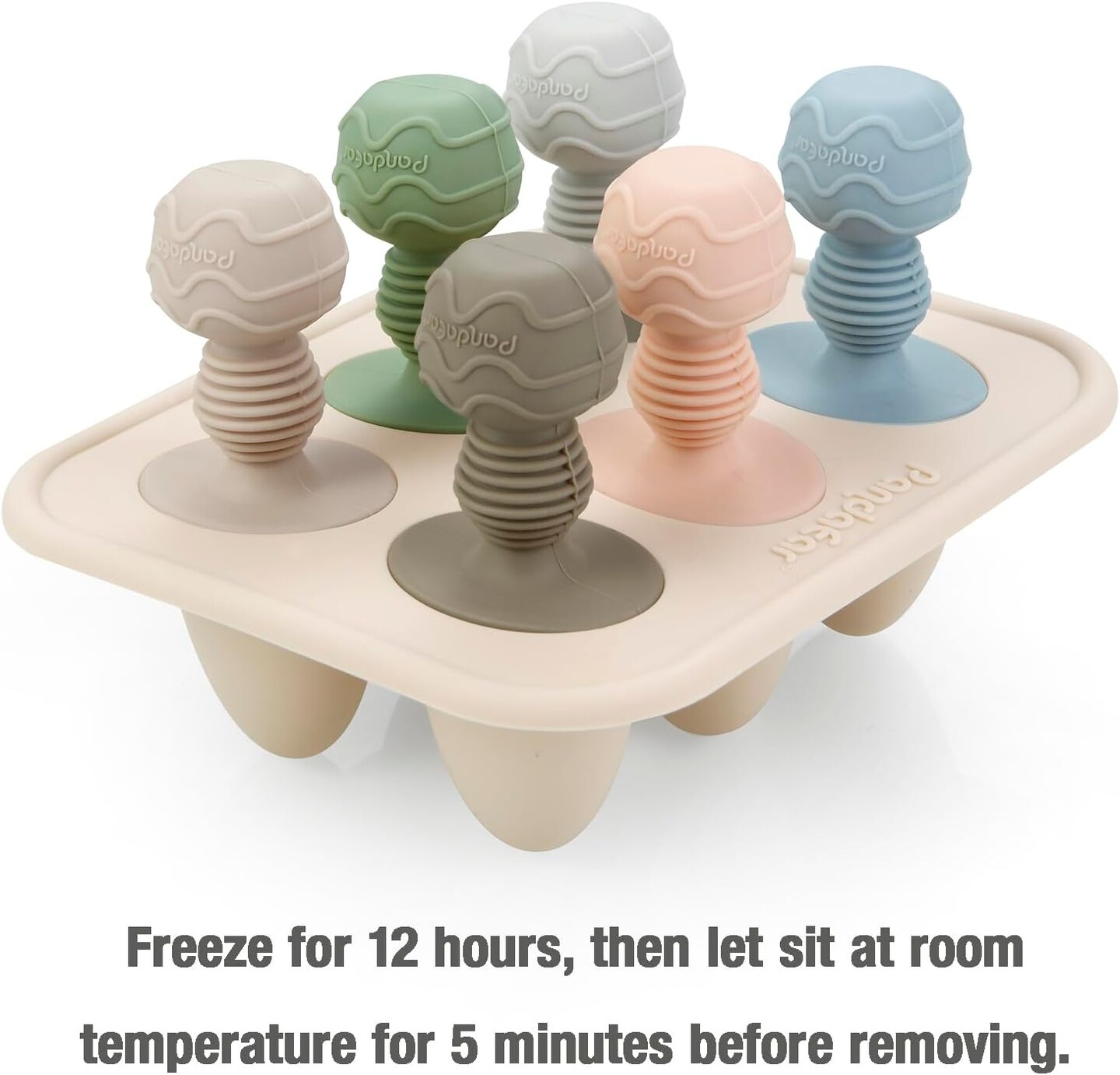 Silicone Popsicle Molds, Mini Breastmilk Popsicle Molds with Sticks &#x26; 6-Cavity for Baby Teething Relief, Frozen Breast Milk Teether Popsicle Maker Ice Pop Molds for Infant