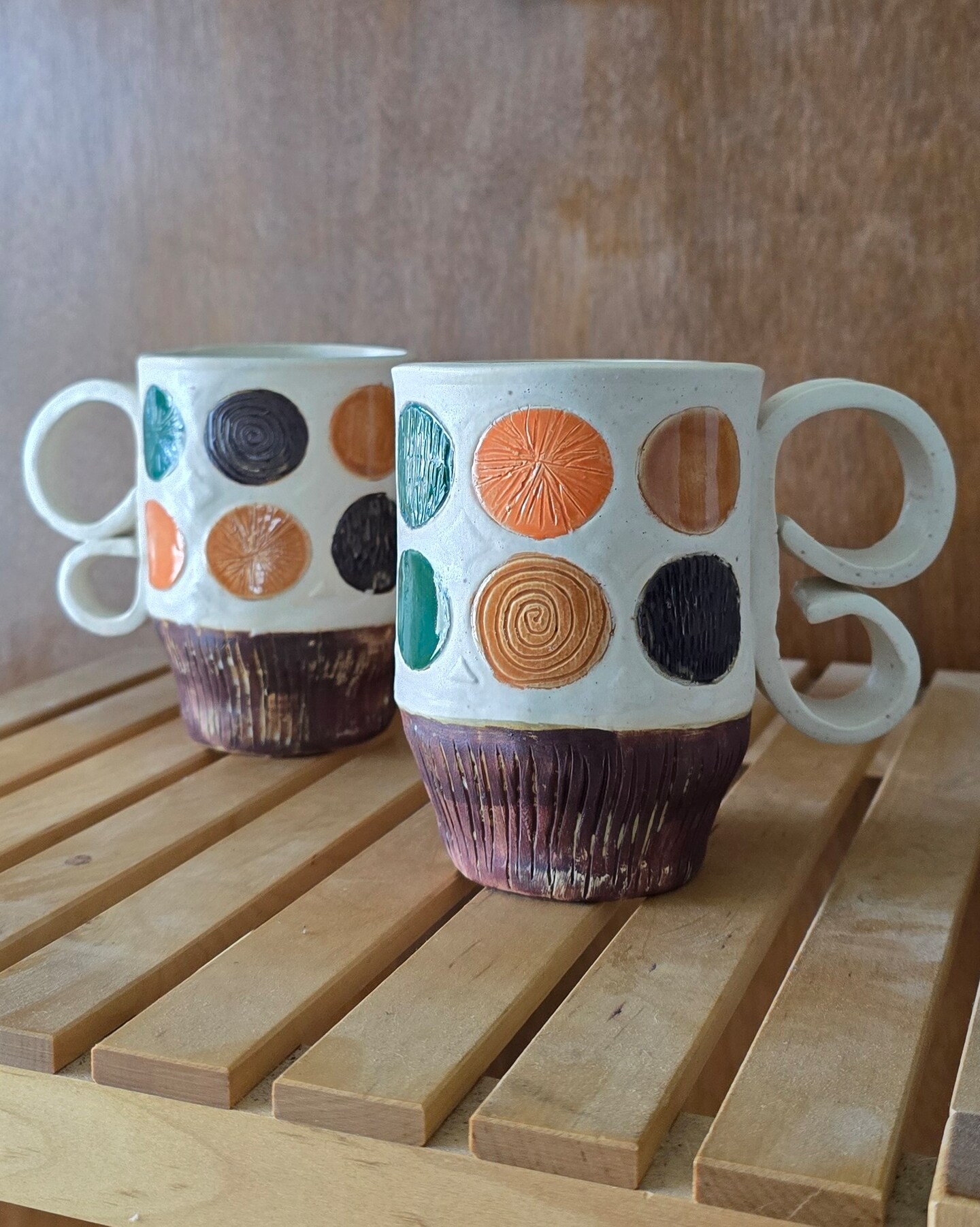 A Pair of 70's inspired coffee mugs | MakerPlace by Michaels