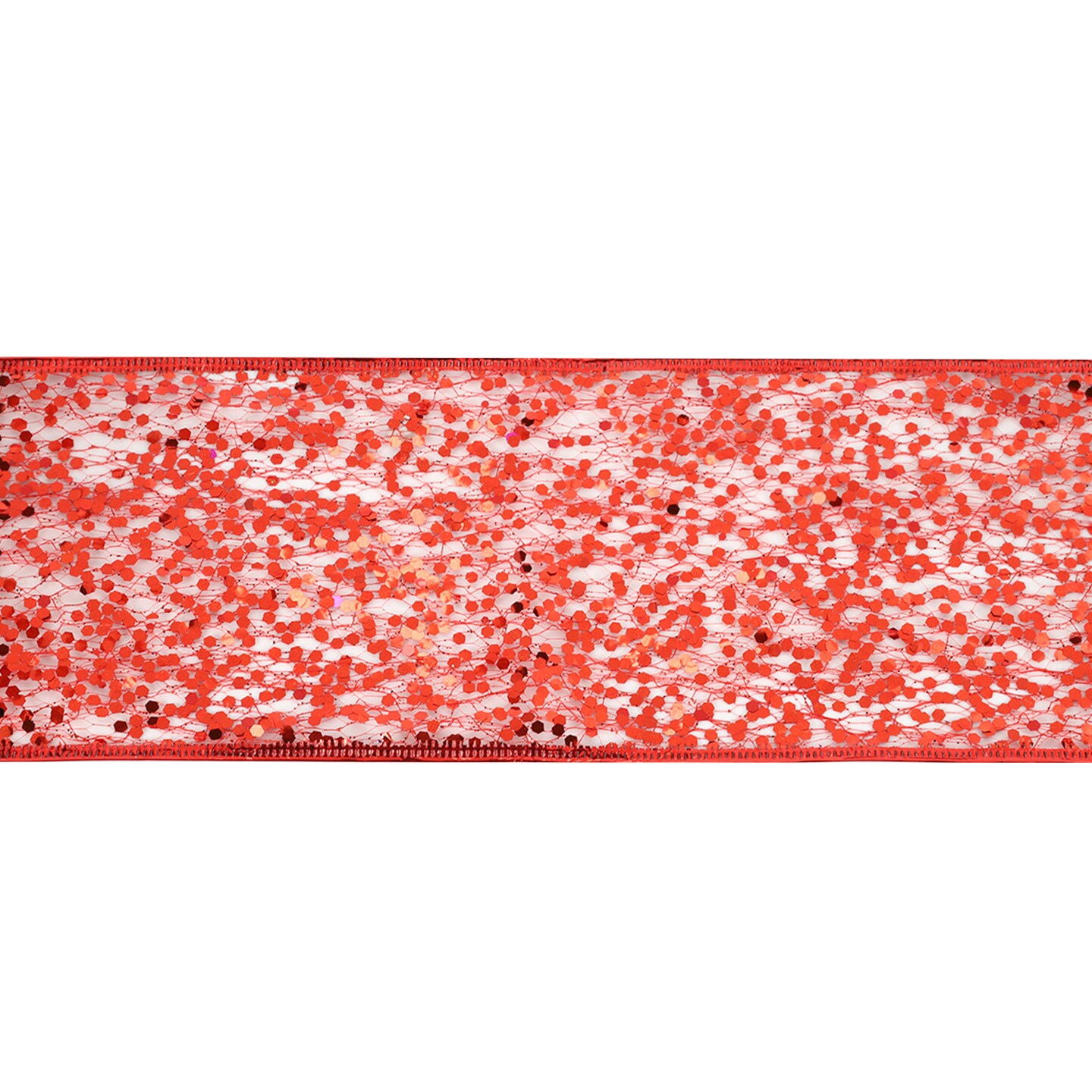 LaRibbons 4&#x22;- 2 1/2&#x22; Sequin Wired Ribbon | 10 Yard Roll