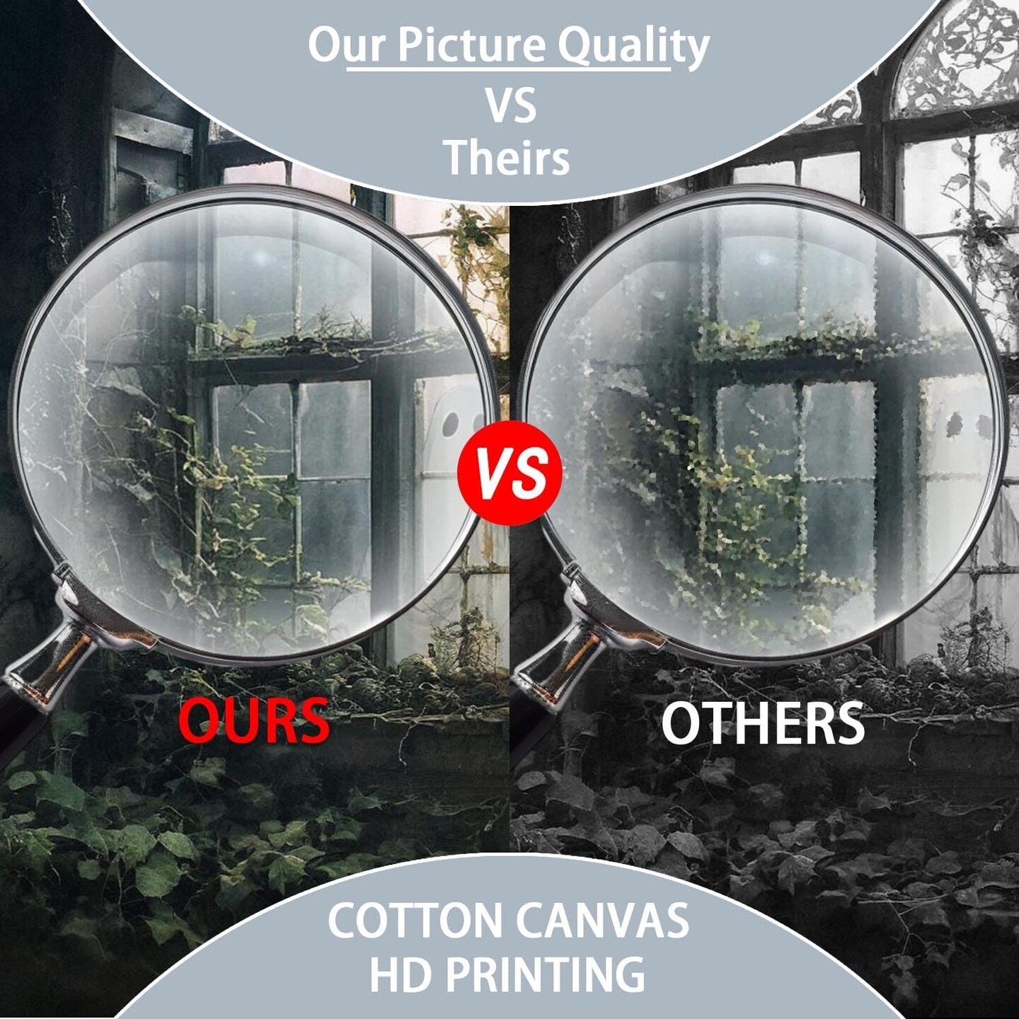 Vintage Halloween Wall Decor - 24L" x 16W" (Ghost Outside The Window-Unframed)