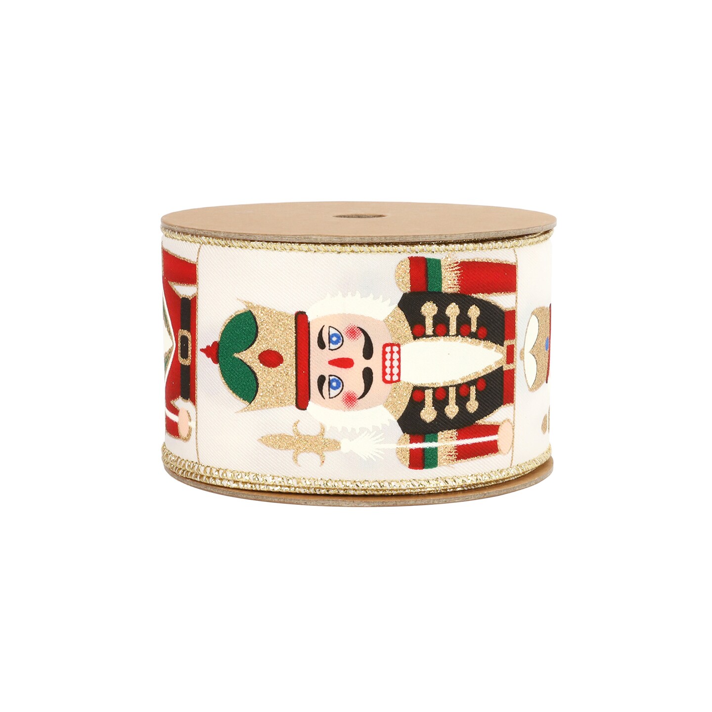 LaRibbons 2 1/2&#x22; Wired Ribbon | &#x22;Nutcracker&#x22; | 10 Yard Roll