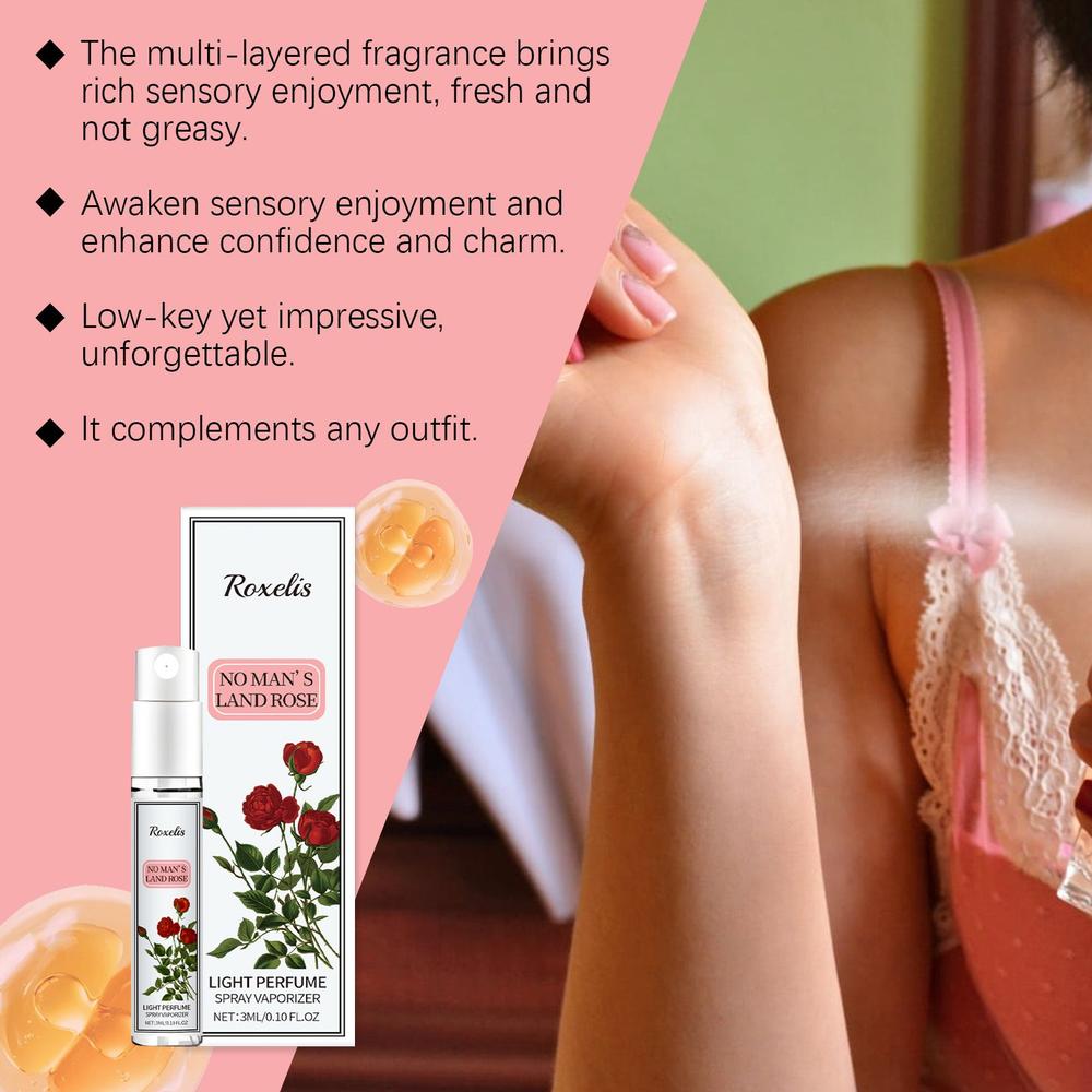 Roxelis - White - Elegant Floral Perfume Spray with Rose and Jasmine - 1 Piece