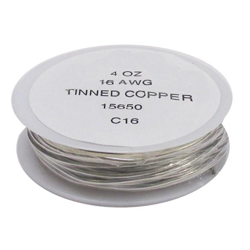 16 Gauge Solderable Tinned Copper Wire 4oz.Spool for Glass Art & Other Crafts