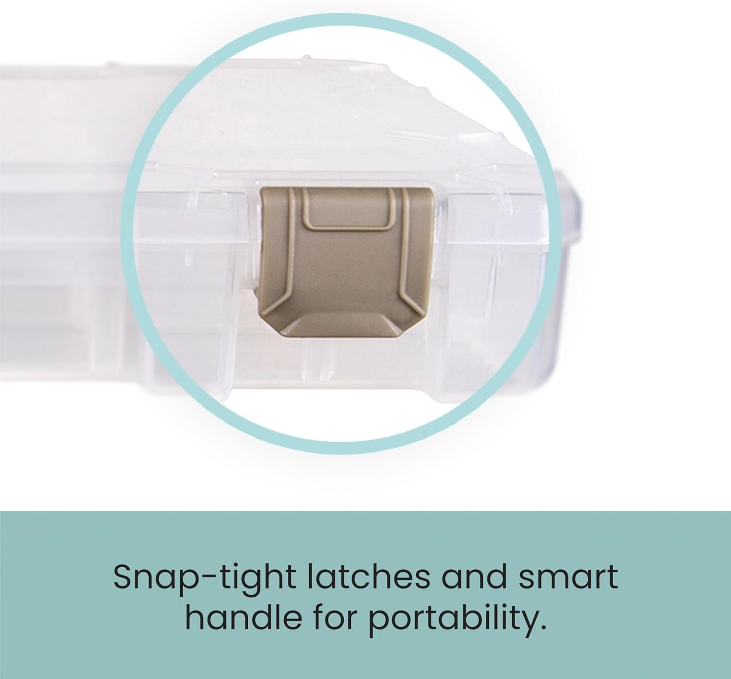 Floss Finder Box: Clear Sewing Organizer with 6 Compartments, 12 Dividers, Durable - Perfect for Embroidery Floss and Small Sewing Supplies Storage
