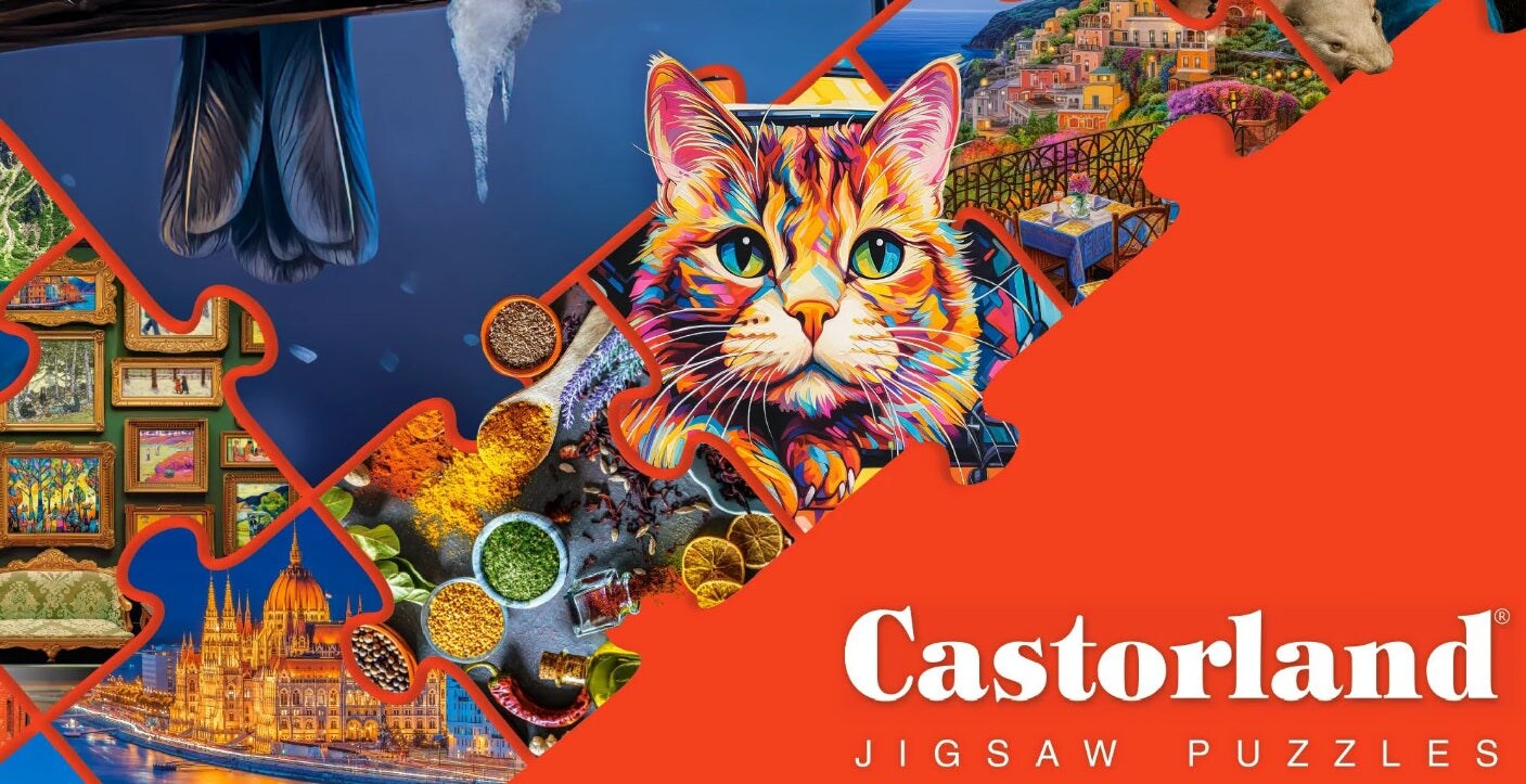 2000 Piece Jigsaw Puzzle, Santorini, Greece, Aegean Sea, Touristic place, Travel jigsaw puzzles, Holiday place, Mediterranean, Adult Puzzle, Castorland C-200672-2