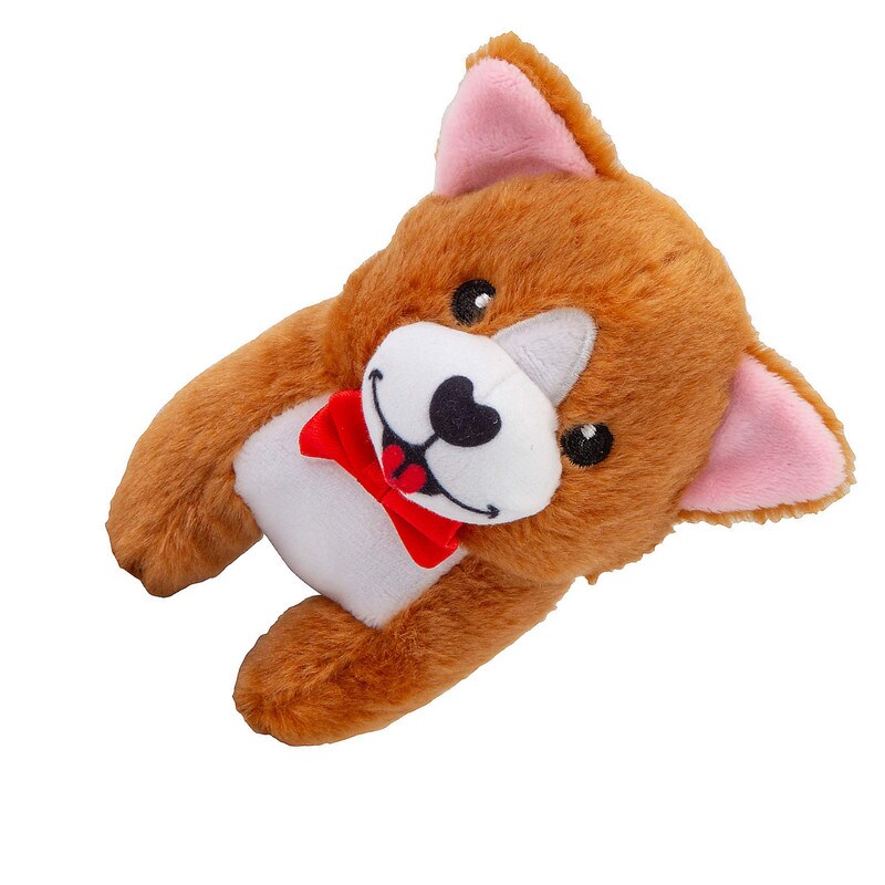 5&#x22; x 4 1/2&#x22; Mini Valentine&#x2019;s Day Stuffed Corgi Toys 12 Pc