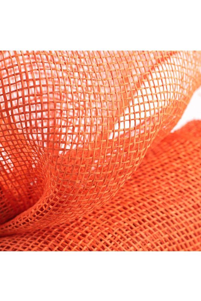 10&#x22; Poly Burlap Mesh Ribbon: Orange