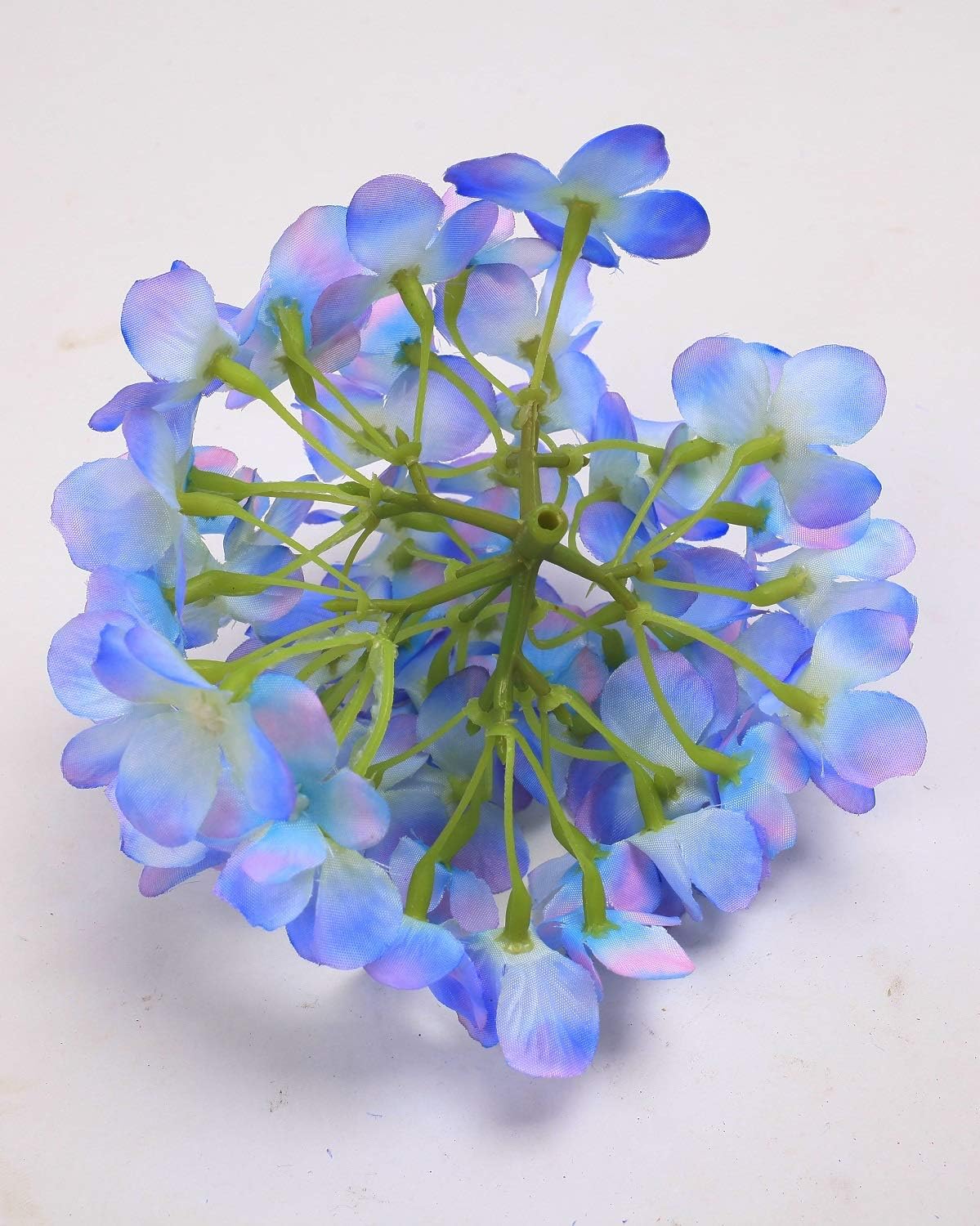10PCS Silk Hydrangea Heads with Stems Artificial Flowers
