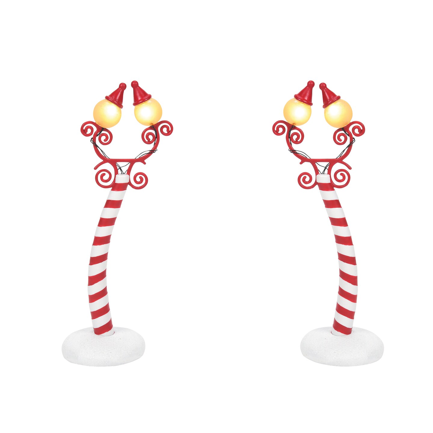 Nightmare Before Christmas Village Christmas Town Street Lights Village Accessory Figurine Set, 2 Pieces