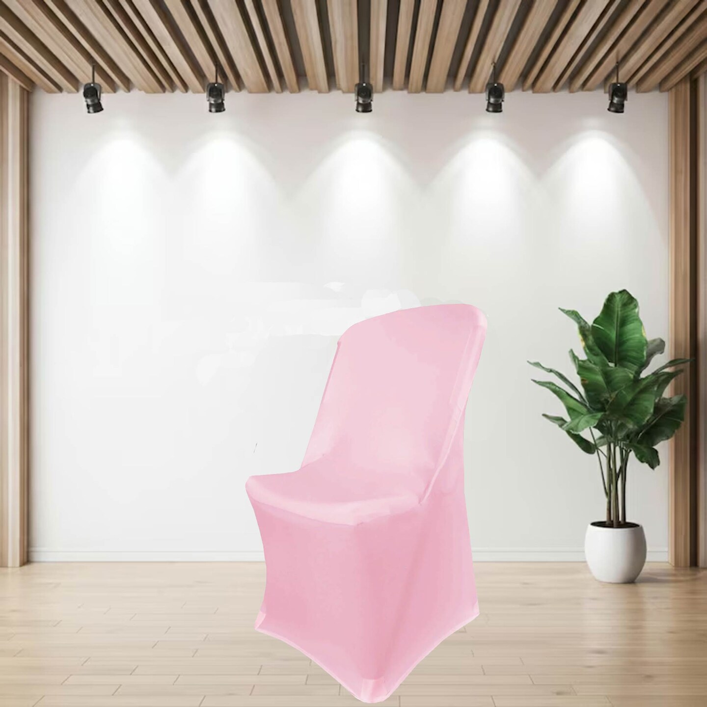 1 Piece Pink Stretch Spandex Chair Cover for Lifetime Folding Chair Durable &#x26; Machine Washable