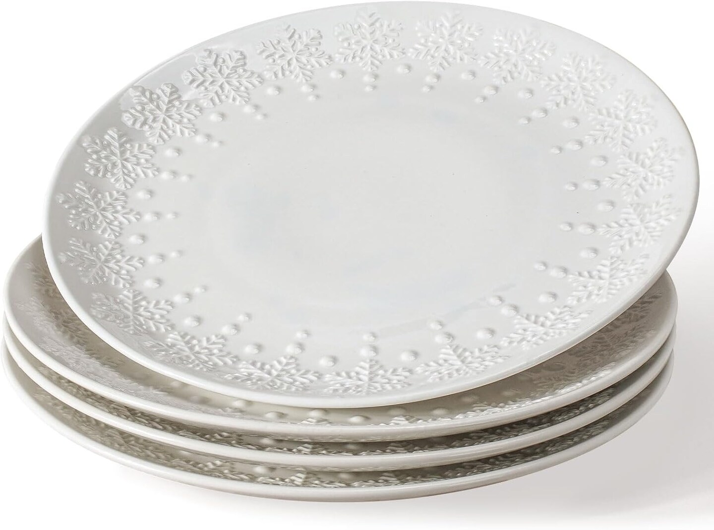 Large Dinner Plates Set of 4-10.75 Inch