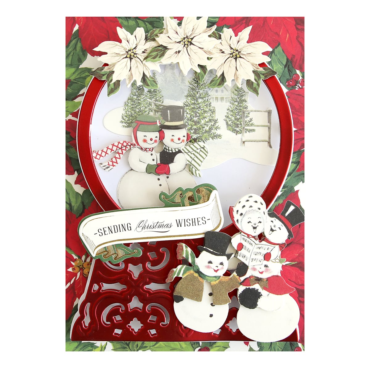 Poinsettia Stickers