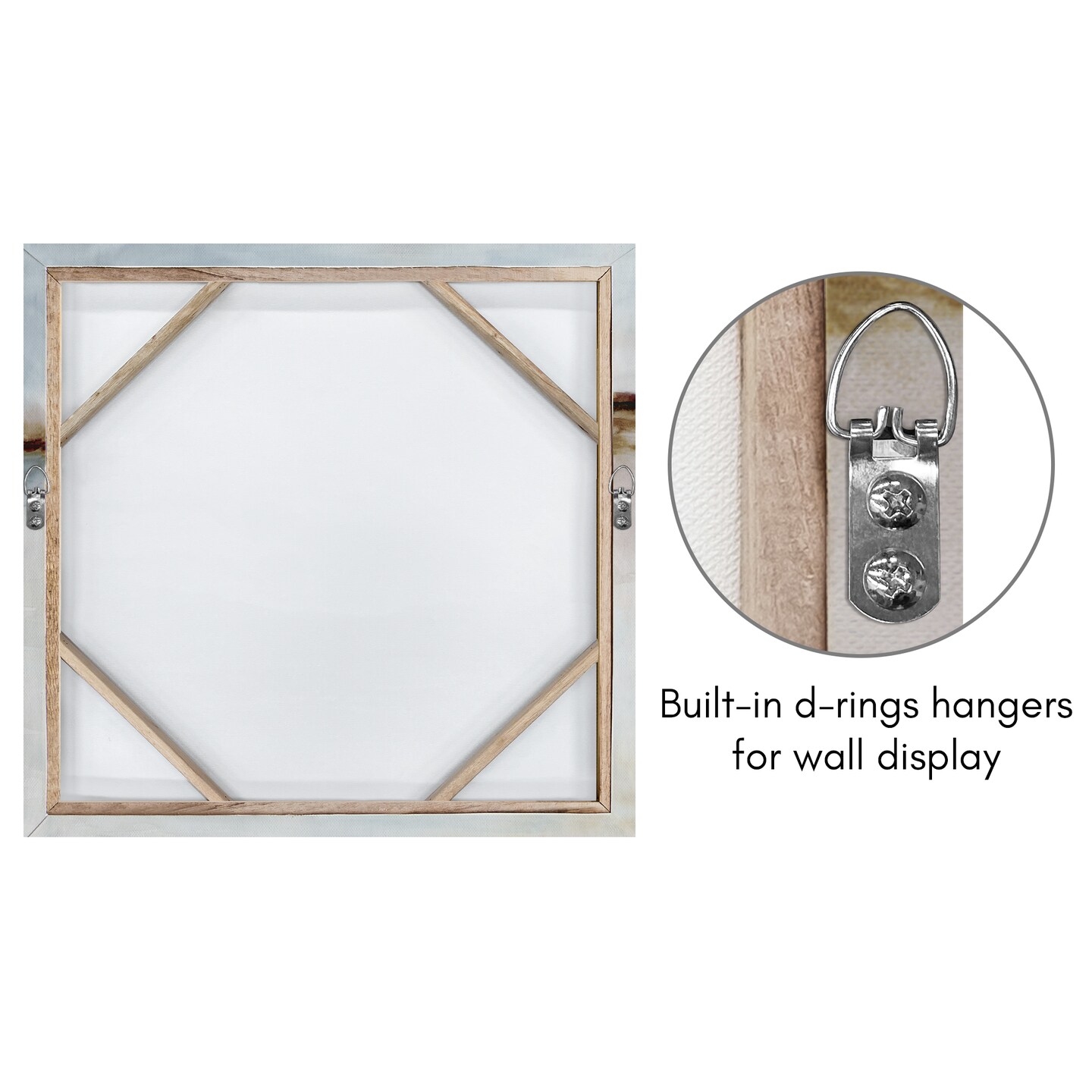 Americanflat Canvas Wall Art Featuring Beige, Brown, Blue and White Tones - Gallery Wrap - Landscape Wall Art