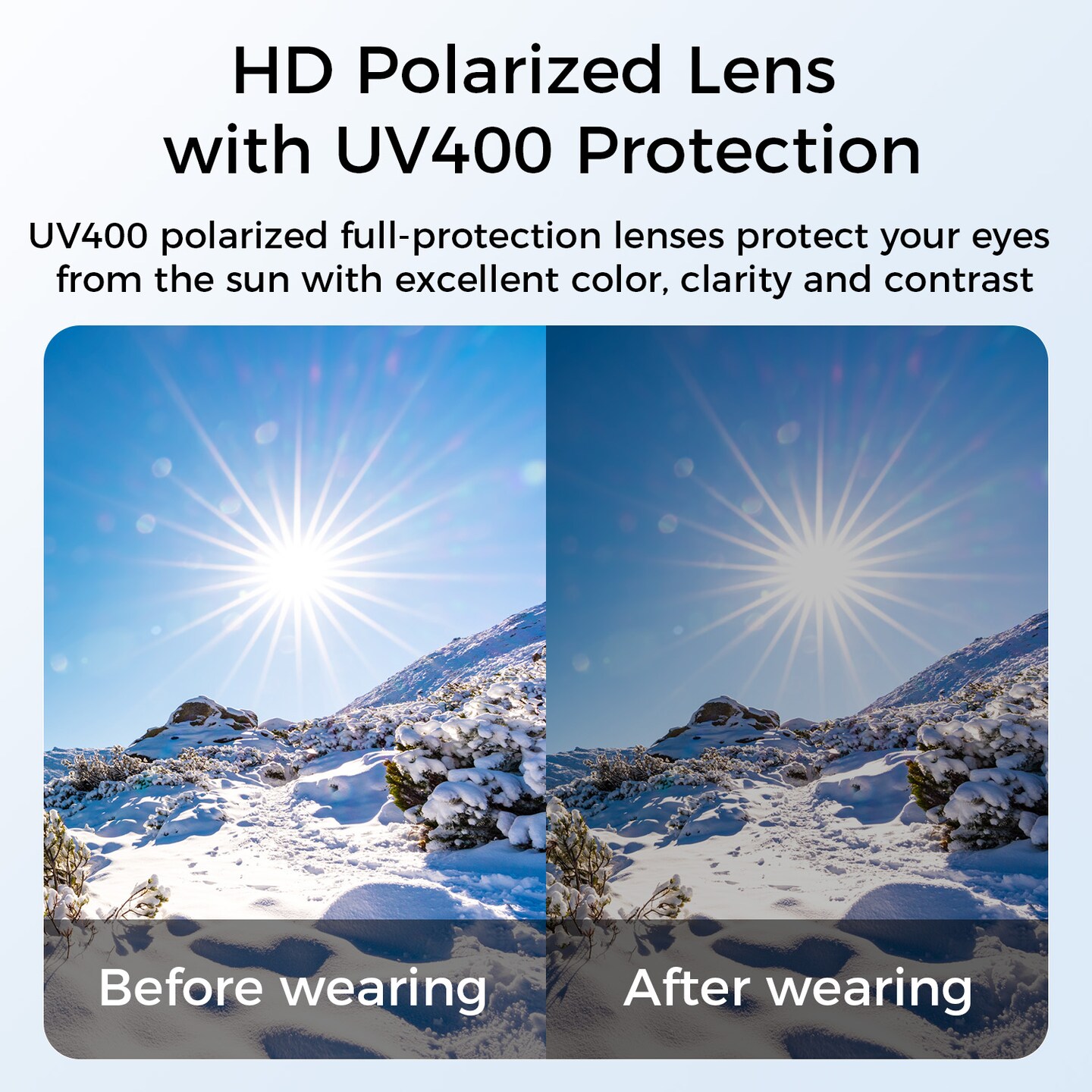Polarized Bluetooth Smart Glasses w/ Built-in Mic, Open-Ear Audio, IP65 Waterproof &#x26; 5-Hour Battery, Great with iPhone, Samsung, Smart Phones