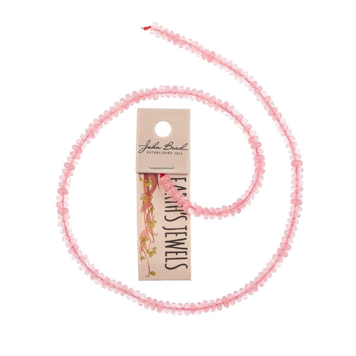 John Bead Earth’s Jewels 15in 2x4mm Rondelle Natural Semi-Precious Stone Bead Strand