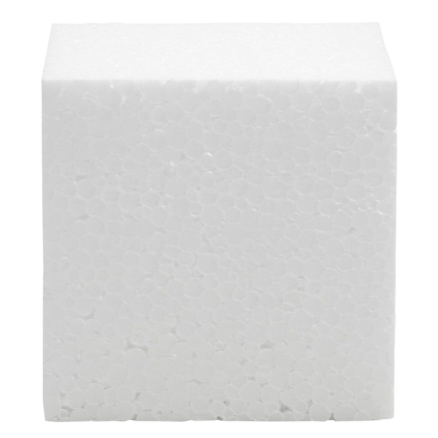 30 Pack Foam Craft Blocks for Modeling, 3 Inch Mini Square Cubes for Sculpting, School Projects (White Polystrene)